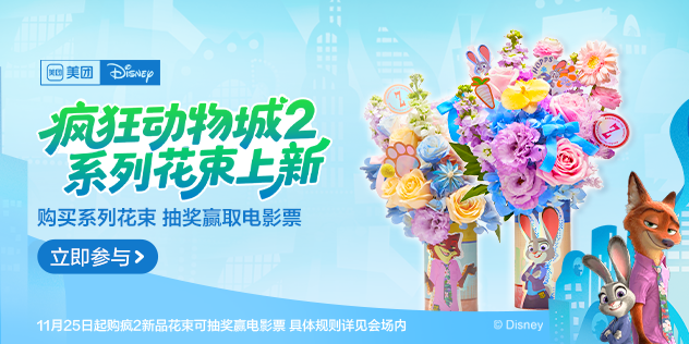 美团闪购-迪士尼鲜花会场