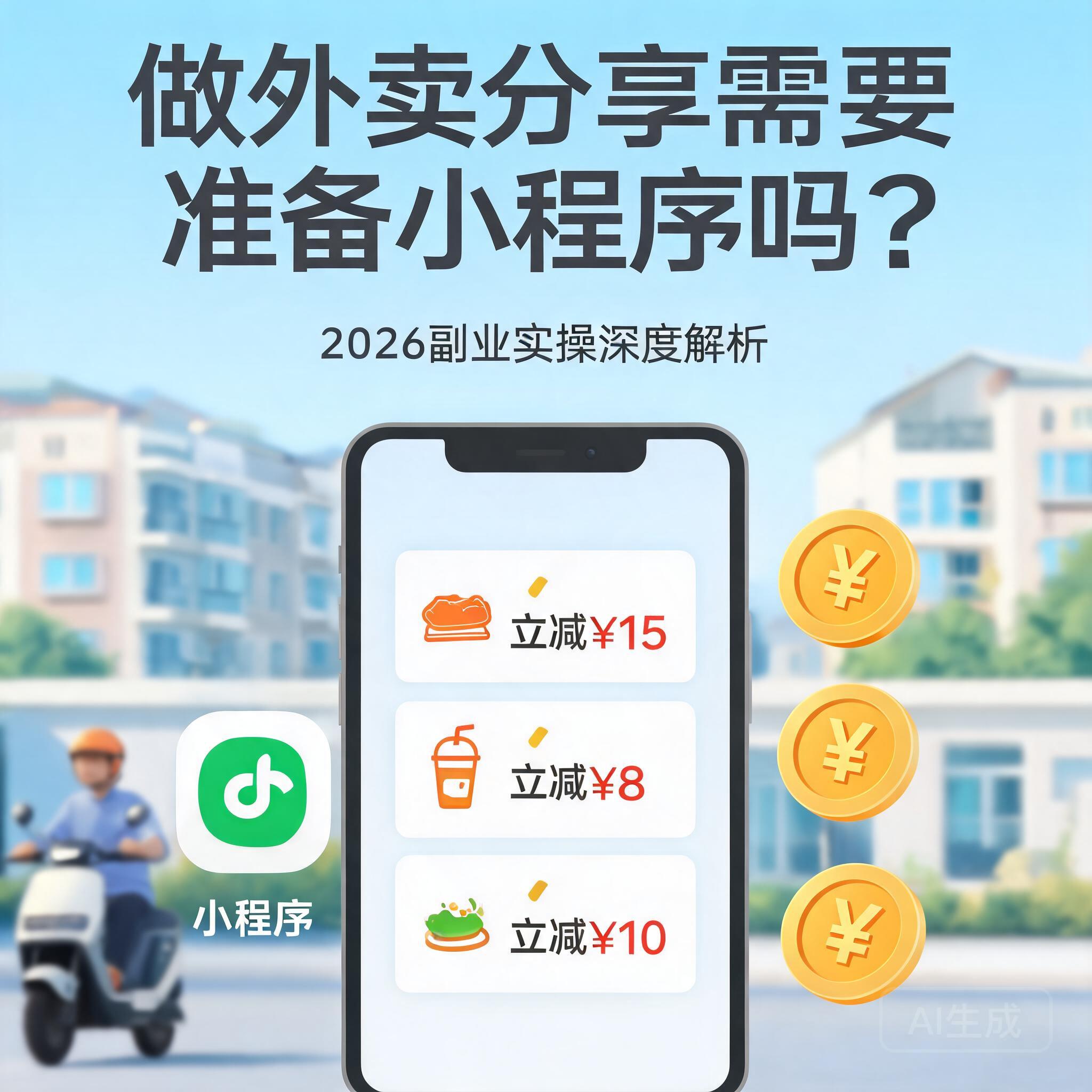 做外卖分享需要准备小程序吗