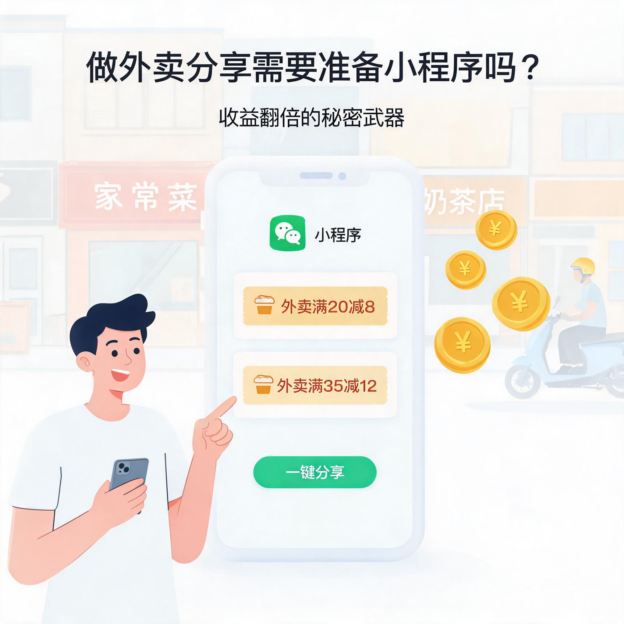 做外卖分享需要准备小程序吗
