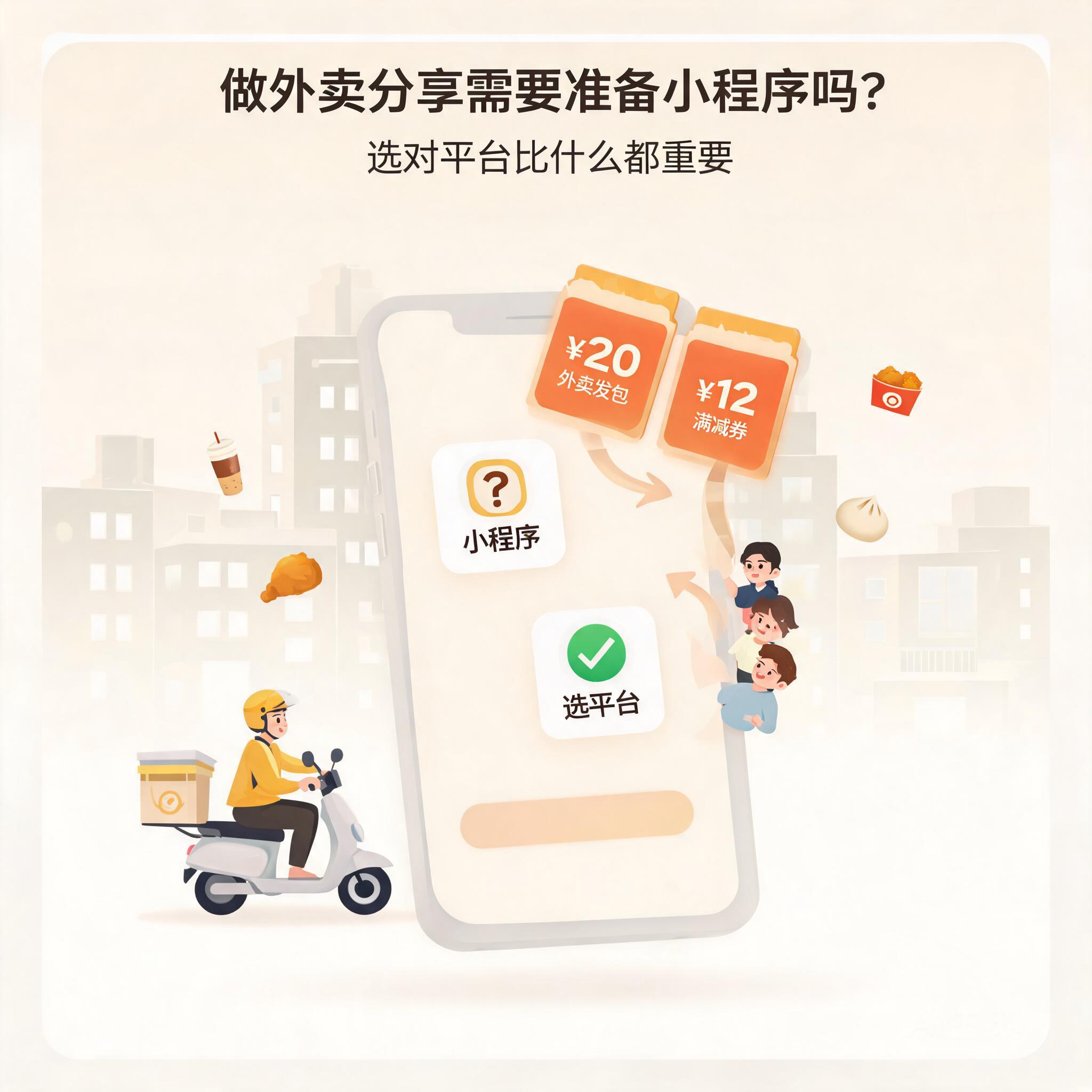 做外卖分享需要准备小程序吗