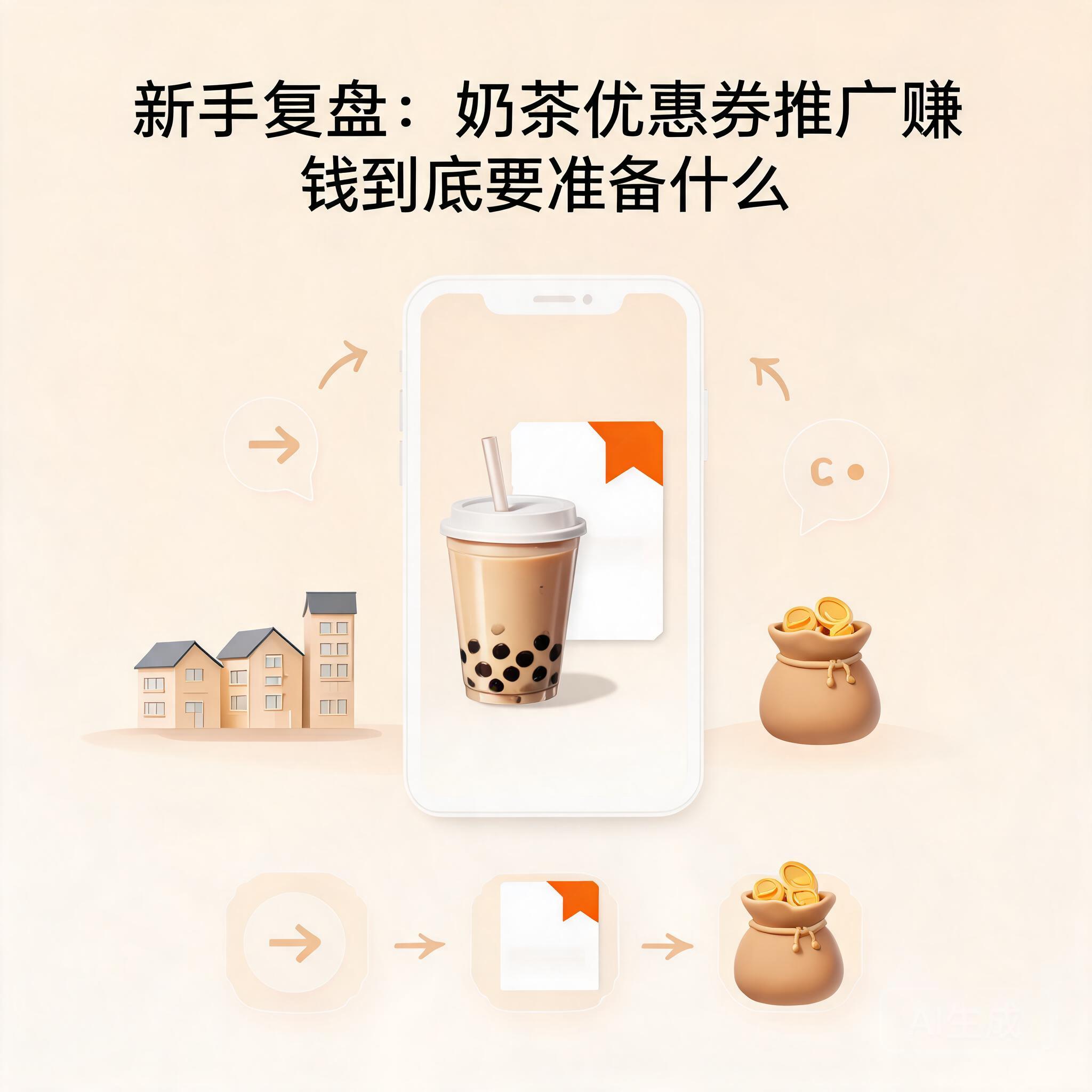 奶茶优惠券推广赚钱