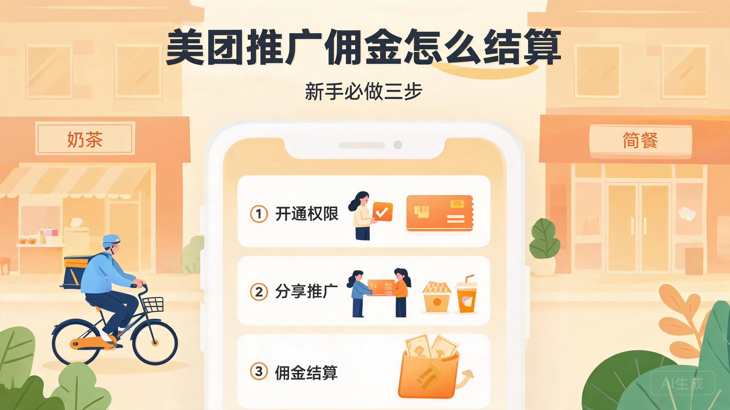 美团推广佣金怎么结算